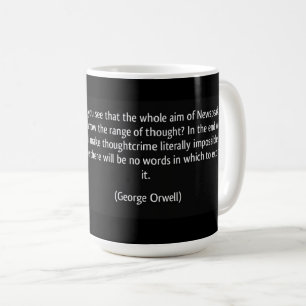 NYHETER OCH TANKPOLISEN (ORWELL) KAFFEMUGG