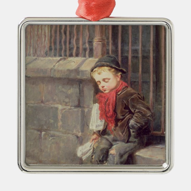 Nyheternapojken Julgransprydnad Metall (Framsidan)