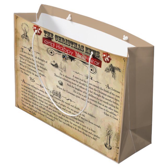 Nyhetsblad för jul - stor, gigantisk (Baksidan Vinklad)