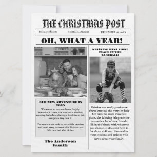 Nyhetsblad för julfamiljen + årstidsfotografi för inbjudningar