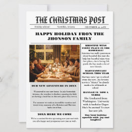 Nyhetsblad för julfamiljen + årstidsfotografi för  inbjudningar
