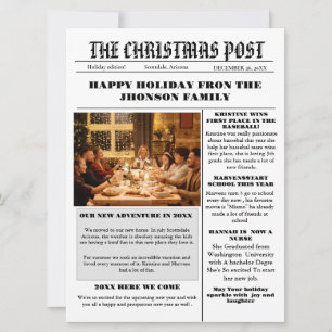 Nyhetsblad för julfamiljen + årstidsfotografi för inbjudningar
