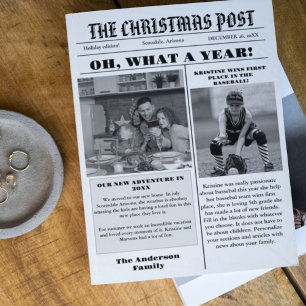 Nyhetsblad för julfamiljen + årstidsfotografi för inbjudningar