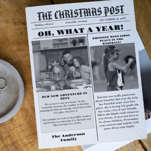 Nyhetsblad för julfamiljen + årstidsfotografi för inbjudningar
