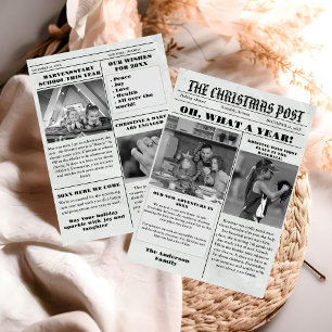 Nyhetsblad för julfamiljen + årstidsfotografi för inbjudningar