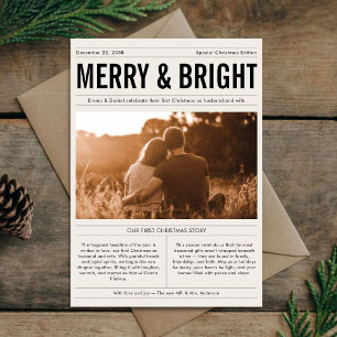 Nyhetsblad för Merry & Bright-jultidningar - nylyf Julkort