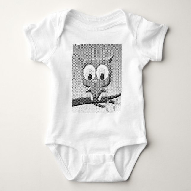 Nyhetsblad Ugglan i svart och vitt T Shirt (Framsida)