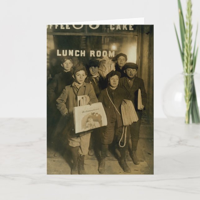 NYHETSBOYS i New York-århundradets tur Kort (Framsida)