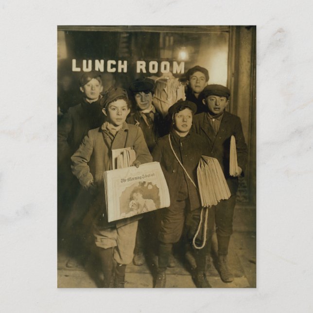 NYHETSBOYS i New York-århundradets tur Vykort (Framsida)