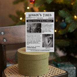 Nyhetsbrev Ark Fler Foto Jul Svart Vitt Julkort