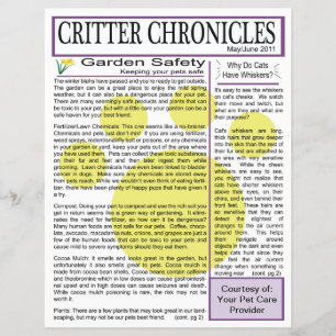Nyhetsbrev från Critter Chronicles - maj/juni 2011 Reklamblad