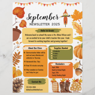 Nyhetsbrev från September Classroom Reklamblad