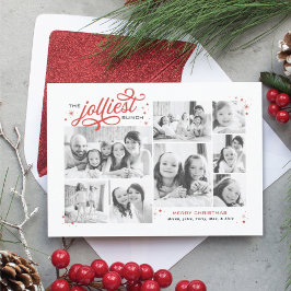 Nyhetsbrev - Jolliest Bunch Multi Photo Helgdag Julkort