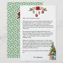 Nyhetsbrev om din textstation i Land-julfamiljen Brevpapper