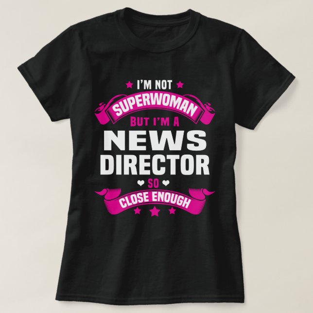 Nyhetsdirektör T Shirt (Design framsida)