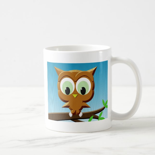 Nyhetskartong Uggle Karikatyr Kaffemugg (Höger)