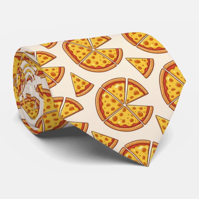 Nyhetsostpizza | Snabbmatmönstrad slips (Rullad)