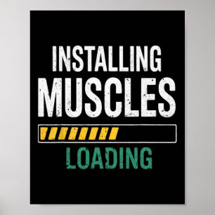Nyinner Workout Gym Bodybuilding Fitness Muscles Poster