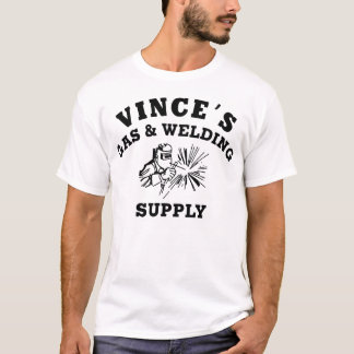 Nyinspelning av Vinces den grundläggande T-tröja T-shirt