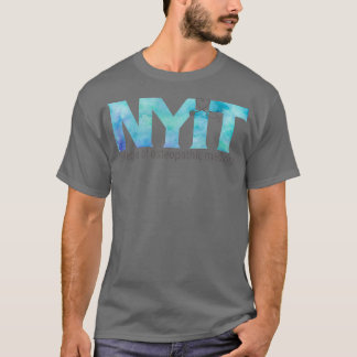 NYITCOM Blue Watercolor T Shirt