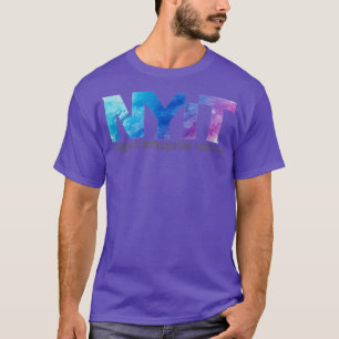 NYITCOM BluePurple Watercolor utan stetoskoskop T Shirt