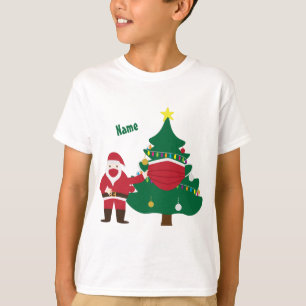 Nyjul 2020, tomten och dekorerad träd t shirt