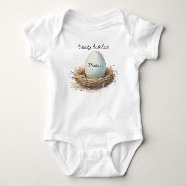 Nykläckt Bebis T Shirt (Framsida)