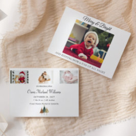 Nykomlingar - julfödelsemeddelande