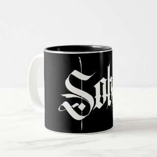 Nykter Calligraphykaffemugg Två-Tonad Mugg