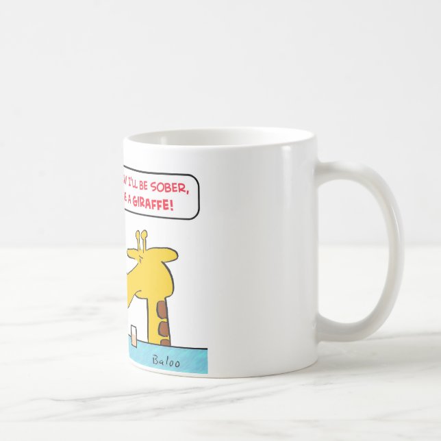 nykter giraff kaffemugg (Höger)