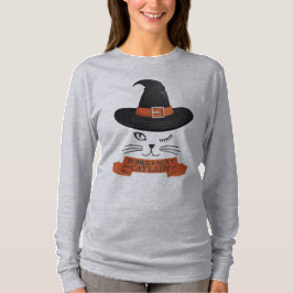 Nykter och sexig kattdam för Halloween T Shirt