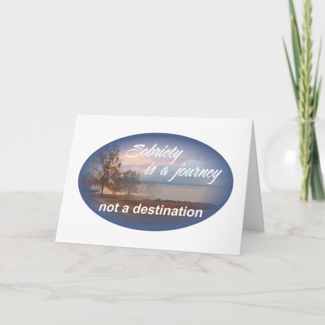 nykterhet är en resa 10 kort (Framsida)