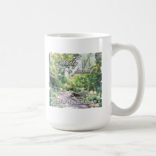 nykterhet är en resa kaffemugg