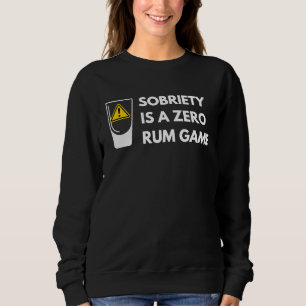 Nykterhet Är Ett Noll Rom-spel Återhämtnings Pun T Shirt