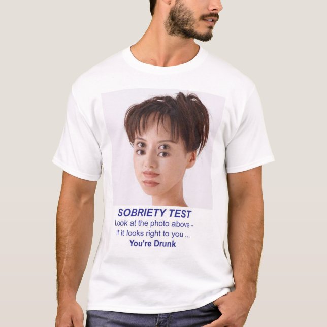 nykterhet testar tee shirt (Framsida)