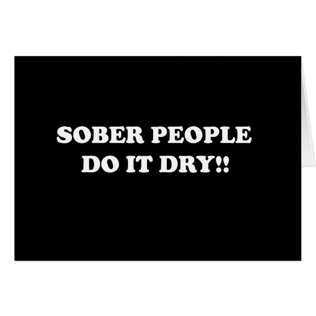 nyktert hälsningskort (Framsidan Horizontal)