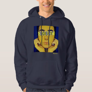 Nyktert liv sweatshirt med luva