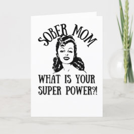 Nyktra mamma helgkort
