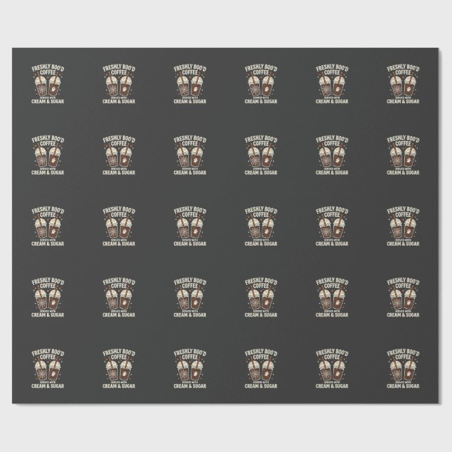 Nylaget Halloween-kaffe Presentpapper (Platt)