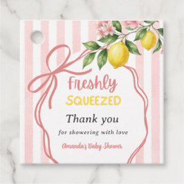 Nylängtpressad Lemonad Båge Citron Babyfirande Gåvor Etiketter