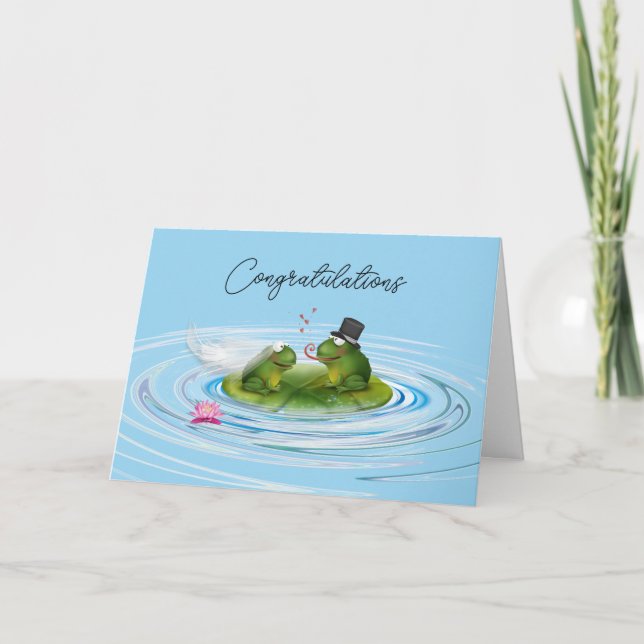 Nyligen använda grodor på Lily Pad Kort (Framsida)