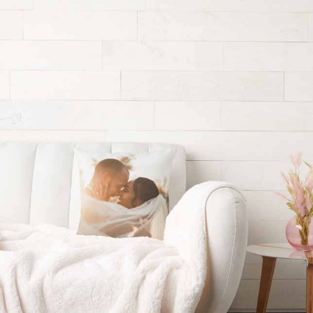 Nyligen använda veckors minne för foto från bröllo kudde (Soffa)