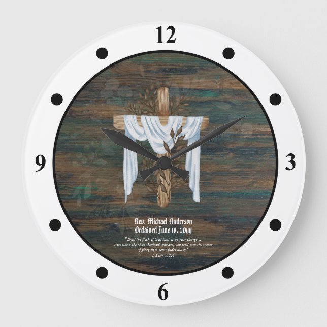 Nyligen arrangerad pastor Deacon Minister Large Stor Klocka (Framsida)