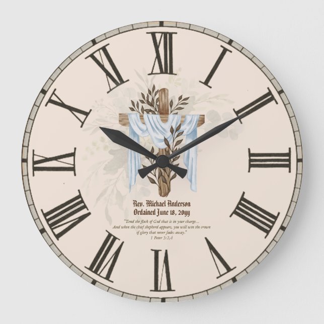 Nyligen arrangerad präst pastor Deacon Minister Stor Klocka (Framsida)