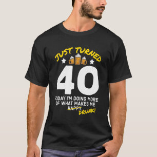 Nyligen blev 40 öldrickande 40:e födelsedagskrubbe t shirt