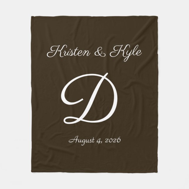 Nyligen eller på årsdagen Fleece Blanket (Framsidan)