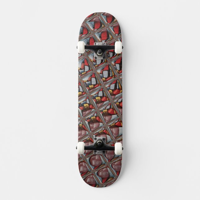 Nyligen förkroppsligad utformning av mönster mini skateboard bräda 18,5 cm (Framsida)
