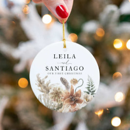 Nyligen första jul-Boho-fotot Julgransprydnad Keramik