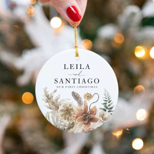 Nyligen första jul-Boho-fotot Julgransprydnad Keramik