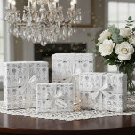 "Nyligen gifta" Chic omslagspapper Presentpapper<br><div class="desc">Förbered dig på att imponera på det lyckliga paret med ett presentpapper som är lika speciellt som deras dag. Detta exklusiva papper har ett rent, handritat mönster med tidlösa bröllopssymboler - från brudens klänning och brudgummens kostym till bröllopstårtan och ringarna. Dess raffinerade monokroma design lägger en touch av ren sofistikation...</div>